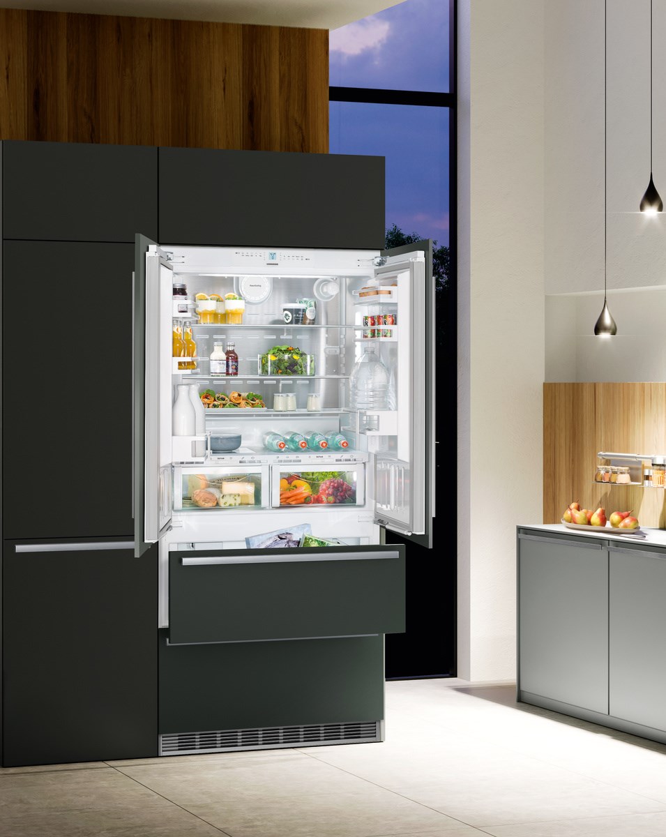 HCB 2092 Combined refrigerator-freezer with NoFrost for integrated 